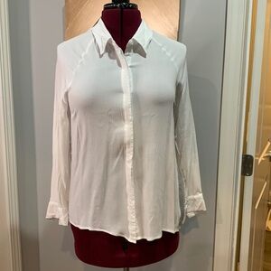 Vici contrasting back button down shirt